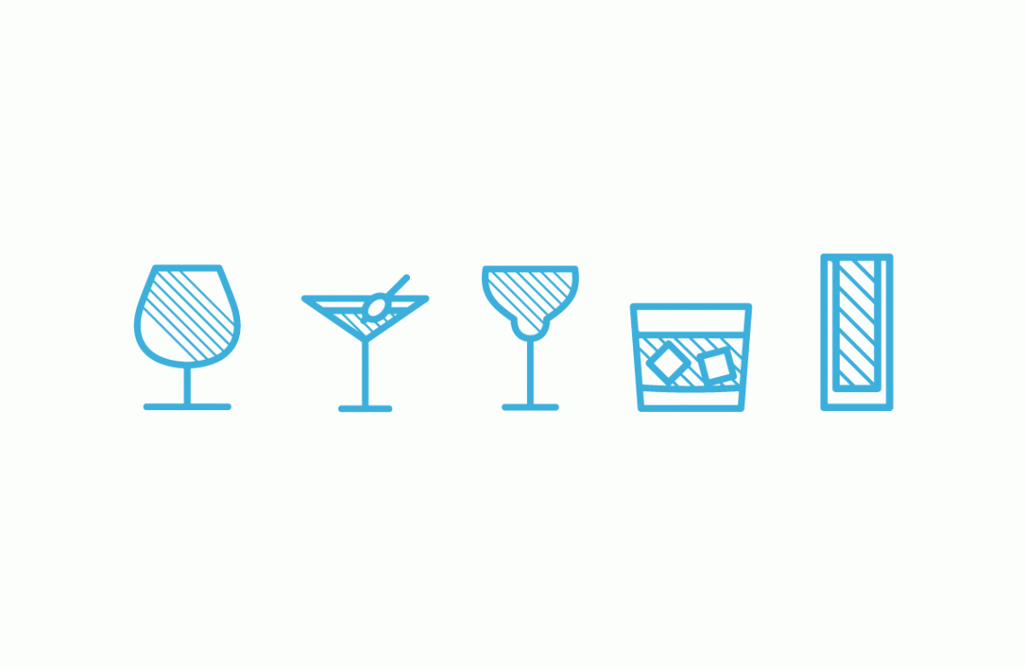 แก้ว cocktail fourleaf
