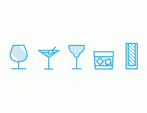 แก้ว cocktail fourleaf